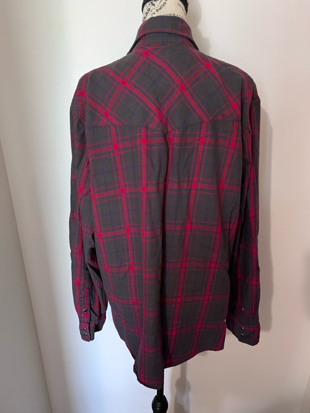 Carhartt Heritage Series Heart Logo Plaid Flannel Shirt Pearl Snap XL - Picture 5 of 10